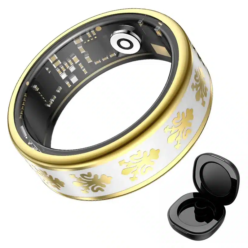 wearablemaster smart ring health monitor enamel ip68 waterproof heart rate blood oxygen sleep tracker with charging gallery 01 SY03 smart ring product image