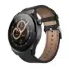 Black Case / Black Leather Strap