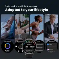 Solar Lite 2 1.43-Inch AMOLED Smart Watch with 17-Day Battery Life, Bluetooth Calling and 1ATM - Image 3