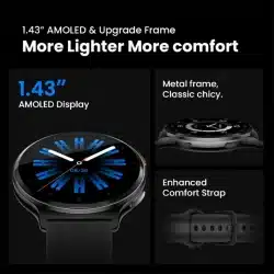 Solar Lite 2 1.43-Inch AMOLED Smart Watch with 17-Day Battery Life, Bluetooth Calling and 1ATM - Image 4