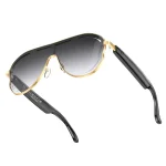 Stainless Steel Large Frame Smart Glasses AI Translation Bluetooth-compatible Audio Sunglasses | A17-WearableMaster