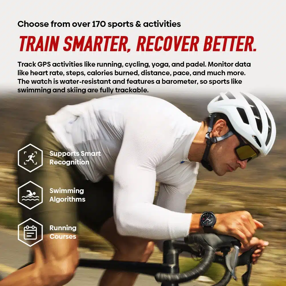 Stratos 4 Pro sports and activity tracking