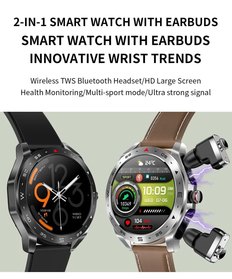 T95 Smart Watch with TWS Earphones - detail 01