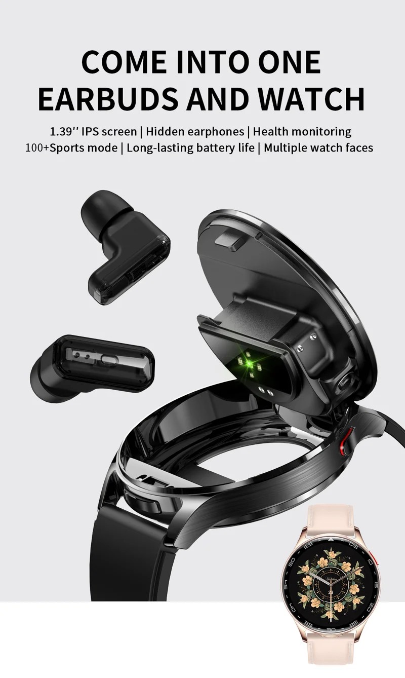 T97 2-in-1 Smart Watch and Earbuds - detail 01
