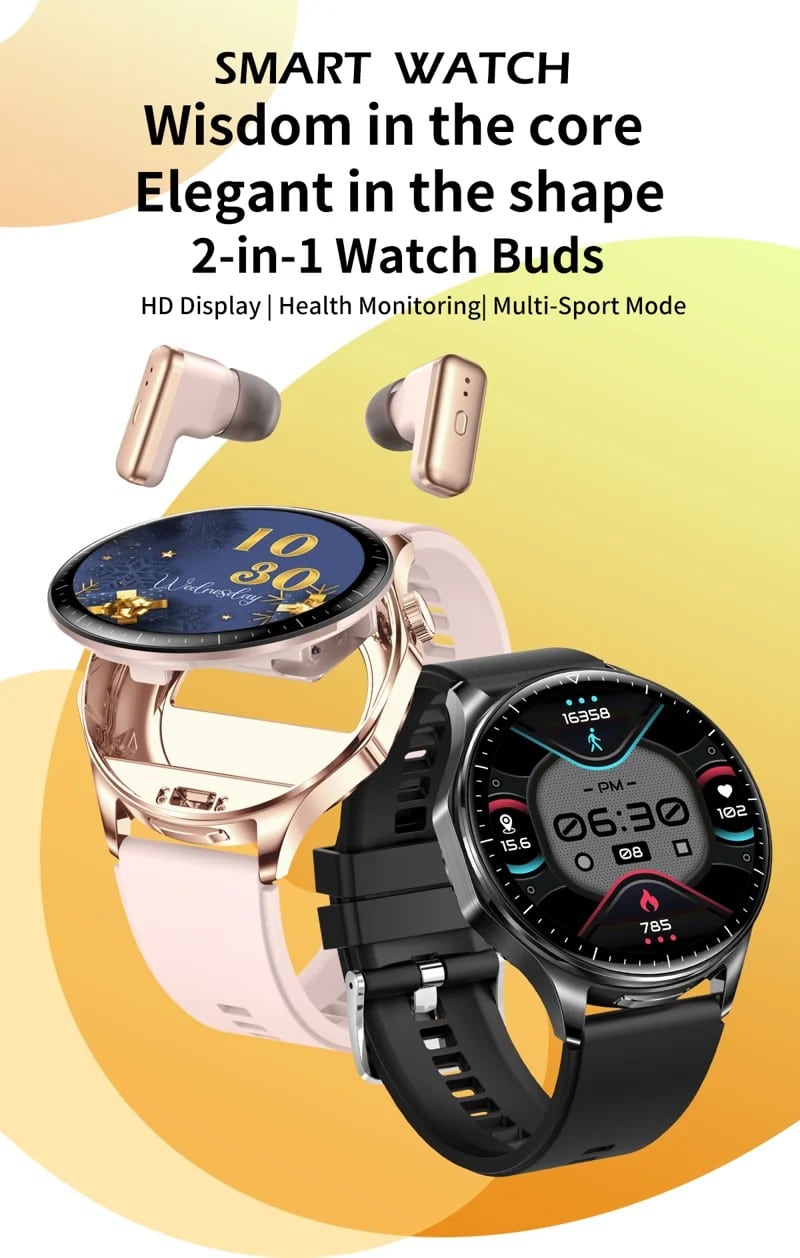 T98 AMOLED Smart Watch with TWS Earbuds - detail 01