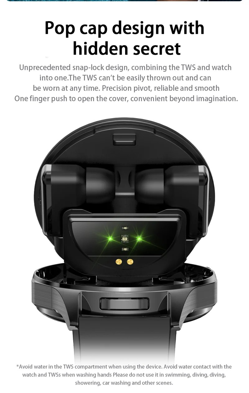 T98 AMOLED Smart Watch with TWS Earbuds - detail 04