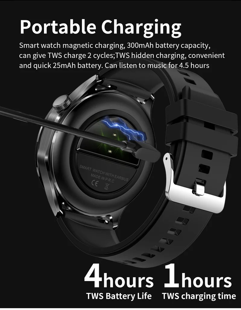 T98 AMOLED Smart Watch with TWS Earbuds - detail 07