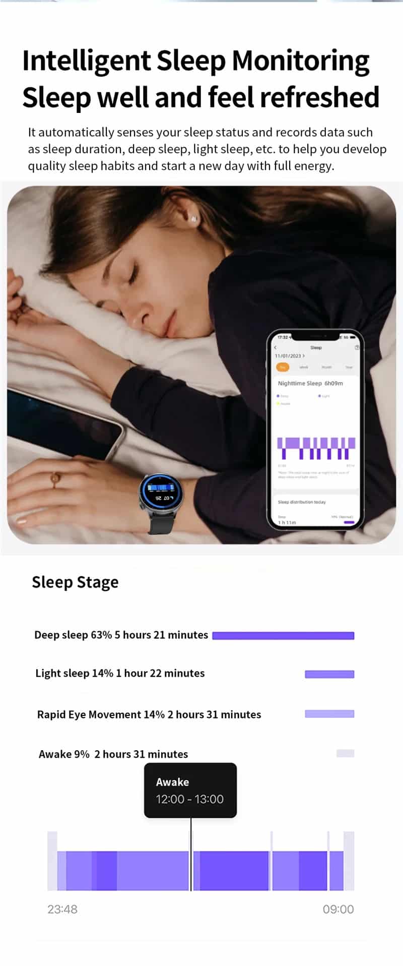T98 AMOLED Smart Watch with TWS Earbuds - detail 18