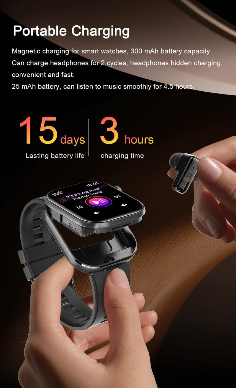 T99 Smart Watch with TWS Earbuds - detail 08