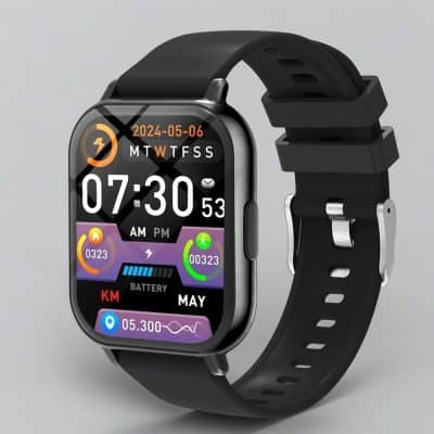 P6 TFT Bluetooth Calling Smart Watch - variant sport black