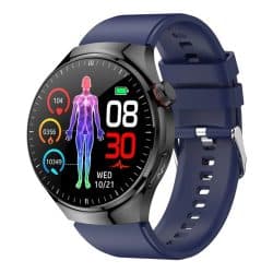 TK26Pro Silicone Strap AMOLED Smart Watch - variant blue