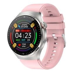 TK26Pro Silicone Strap AMOLED Smart Watch - variant pink