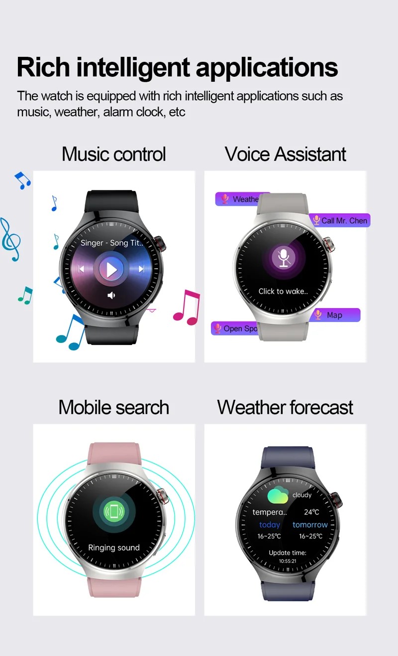 TK26Pro Steel Strap AMOLED Smart Watch - detail 21