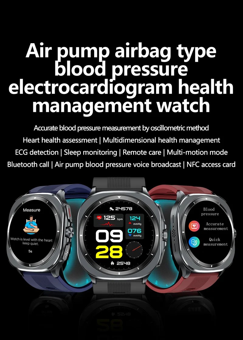 TK65 AMOLED Air-Pump ECG Smart Watch - detail 01