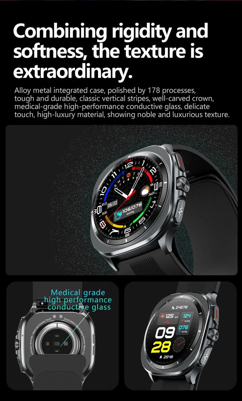 TK65 AMOLED Air-Pump ECG Smart Watch - detail 04