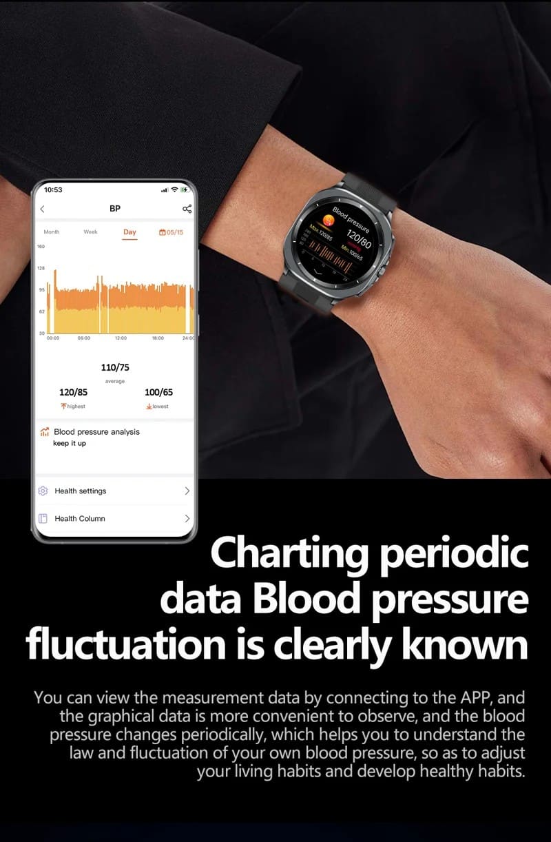 TK65 AMOLED Air-Pump ECG Smart Watch - detail 09