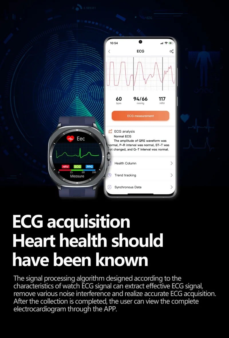 TK65 AMOLED Air-Pump ECG Smart Watch - detail 10