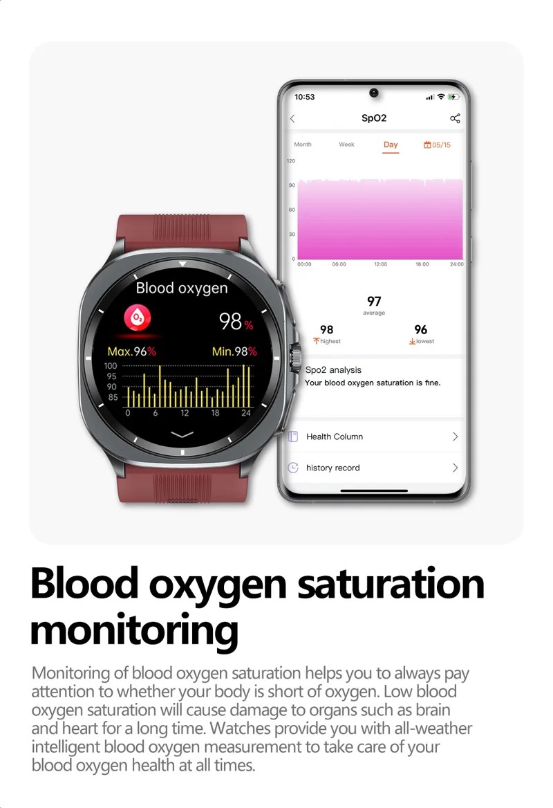 TK65 AMOLED Air-Pump ECG Smart Watch - detail 14