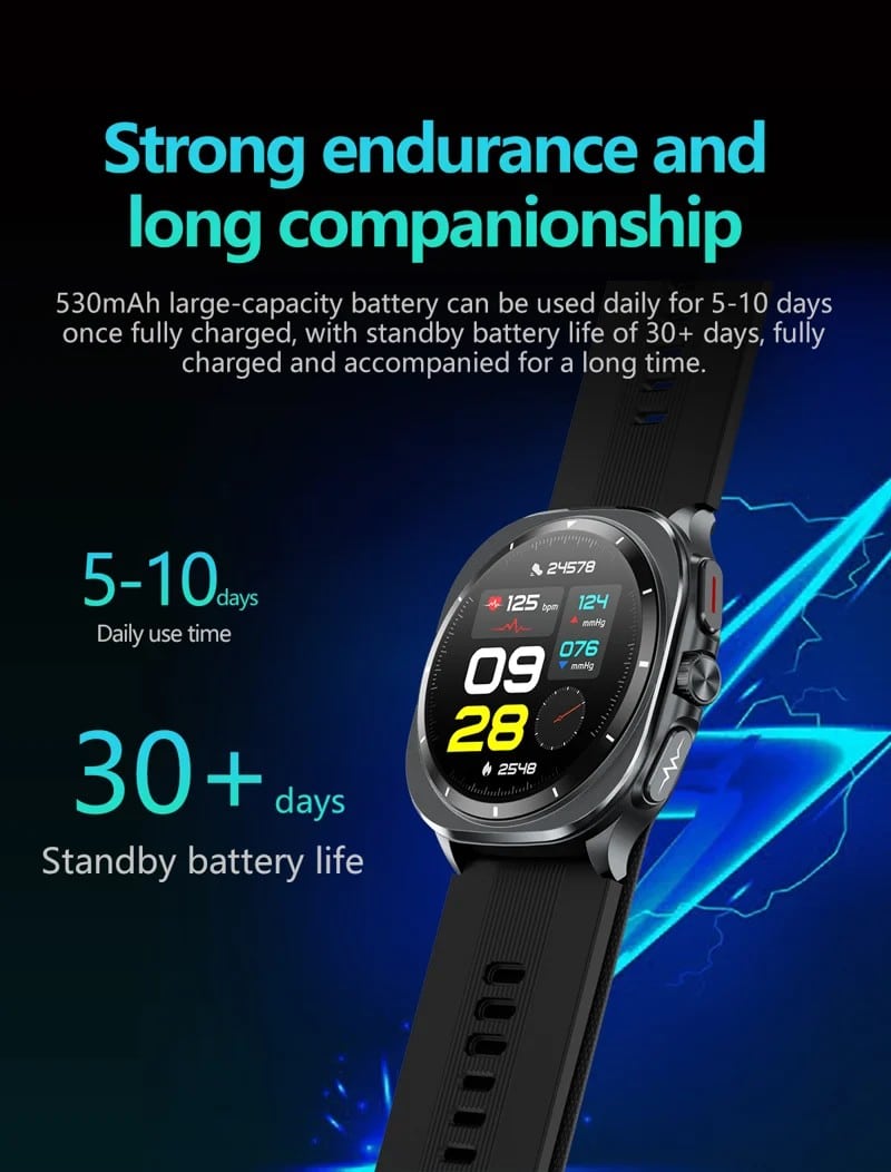 TK65 AMOLED Air-Pump ECG Smart Watch - detail 28