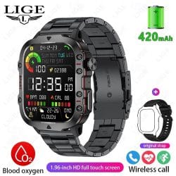 Bluetooth Calling Smart Watch - variant black steel