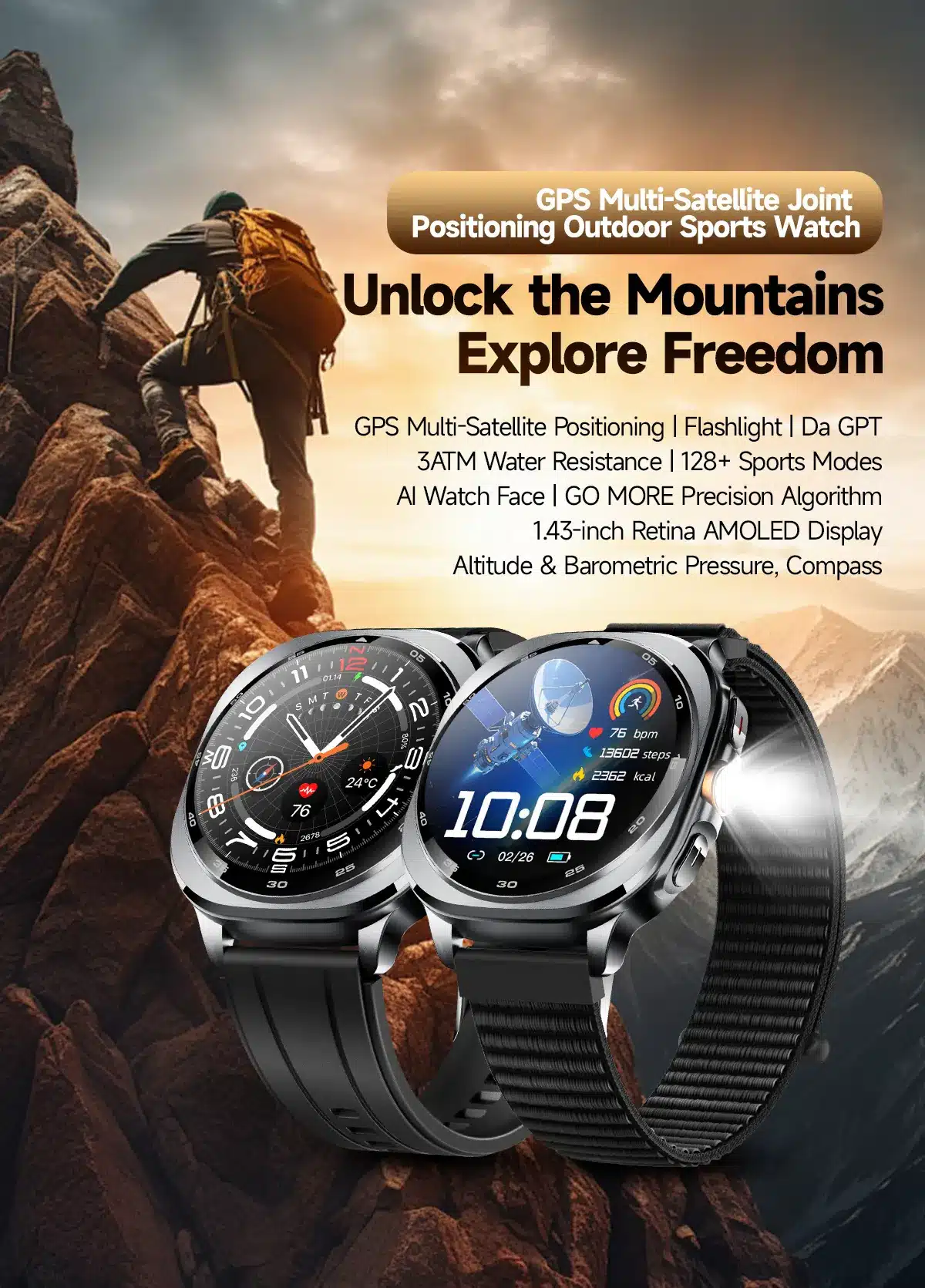TS400 GPS smart watch detail image 1