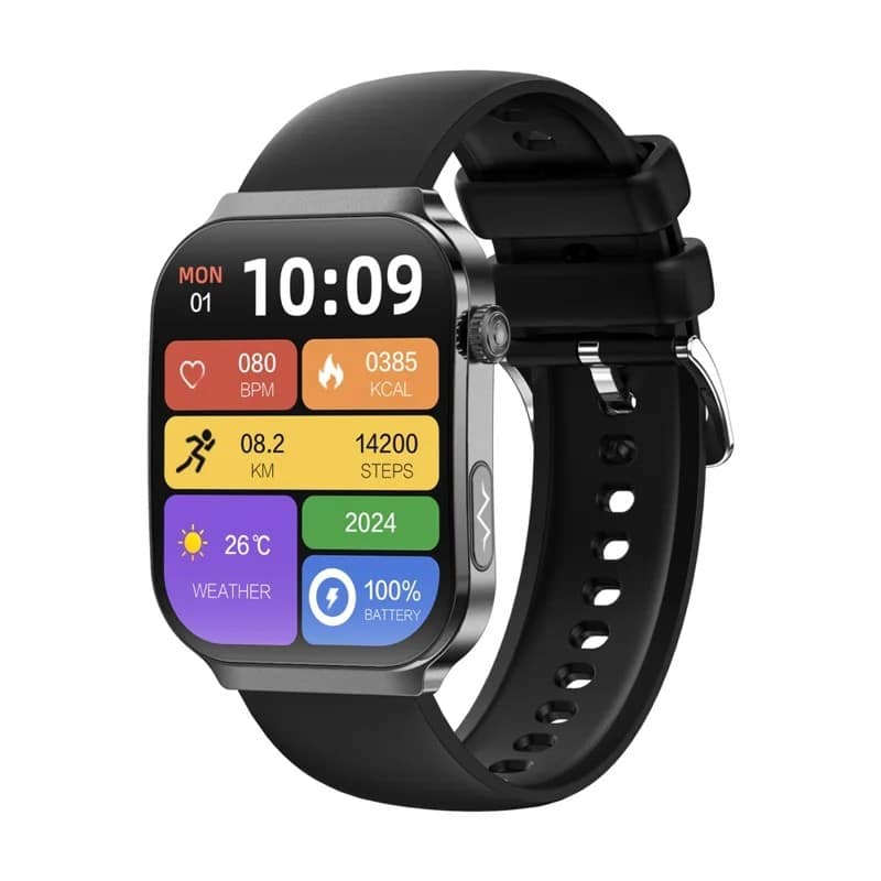 U21 ECG Health Smart Watch with 2.2-Inch Curved Display, Bluetooth Calling, 330mAh Battery, 100+ Sports Modes, Sleep Tracking and IP67 Source Rating - gallery-01 U21 ECG Health Smart Watch - gallery 01