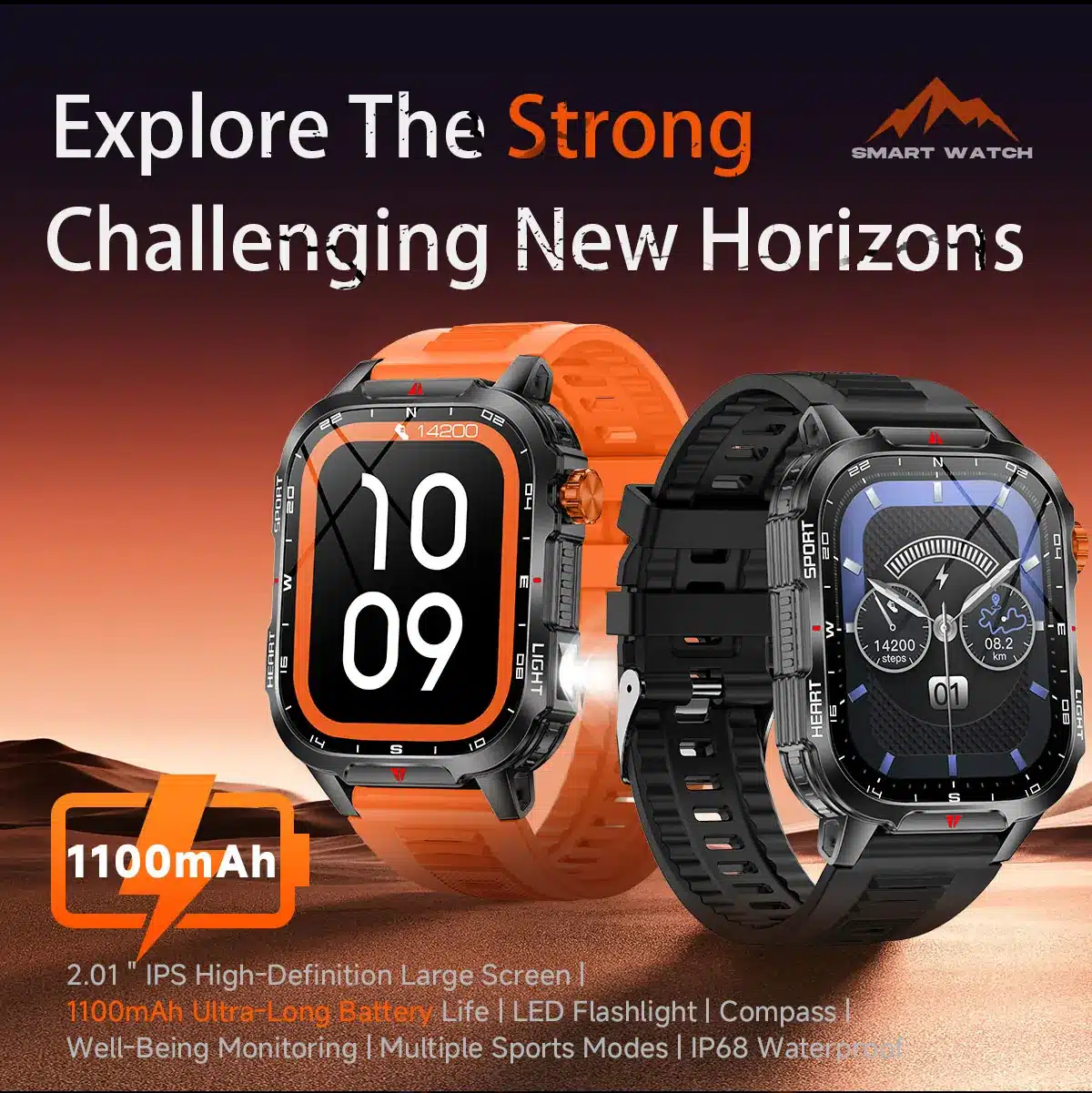 V35 rugged smart watch detail image 1