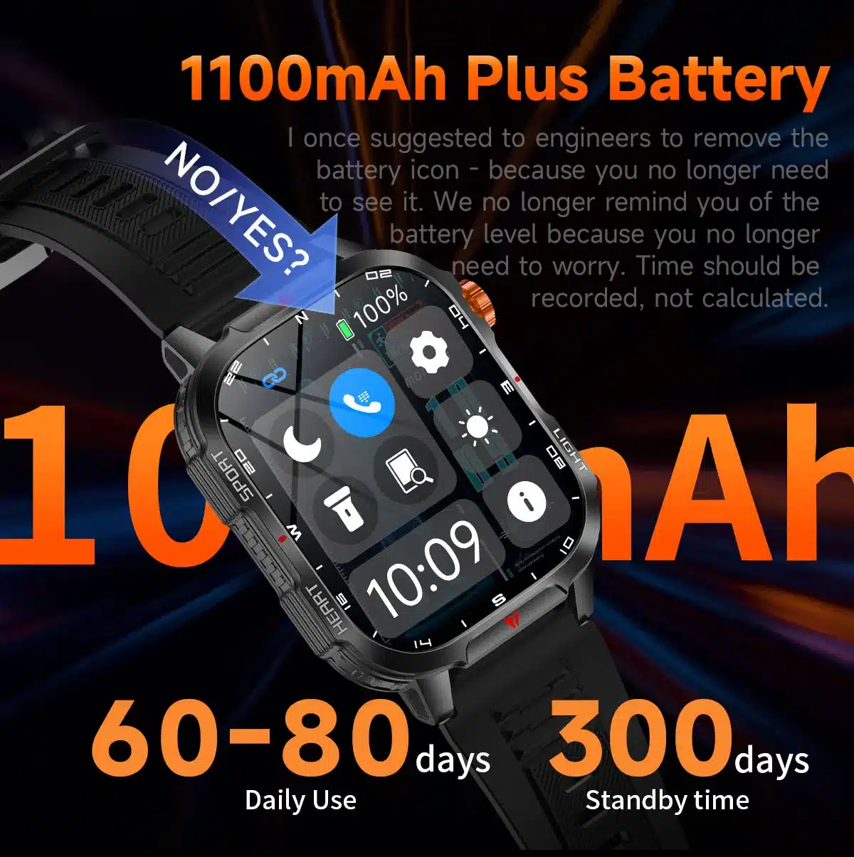 V35 rugged smart watch detail image 2