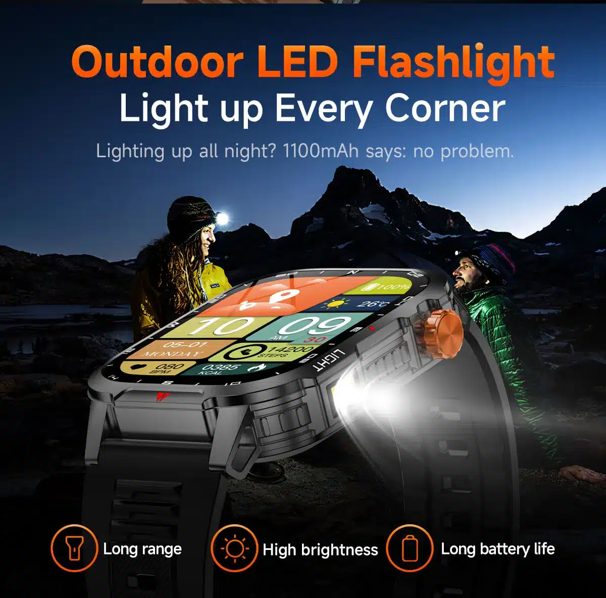 V35 rugged smart watch detail image 4