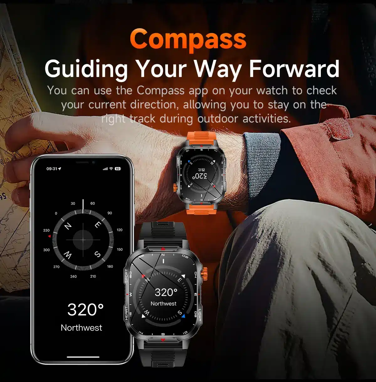 V35 rugged smart watch detail image 5