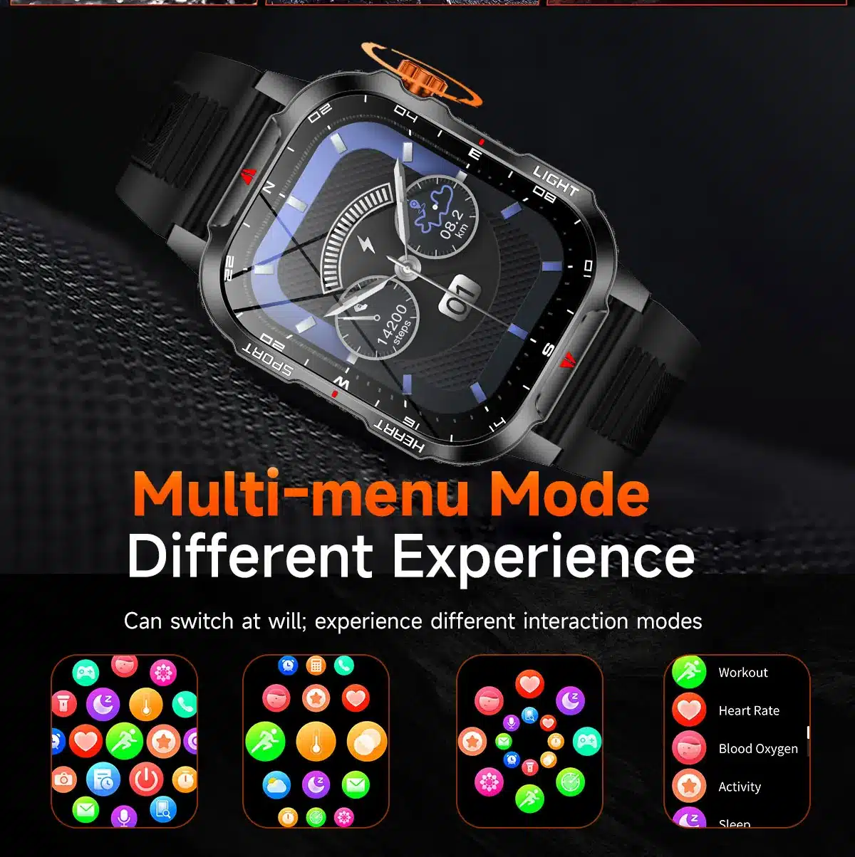 V35 rugged smart watch detail image 8
