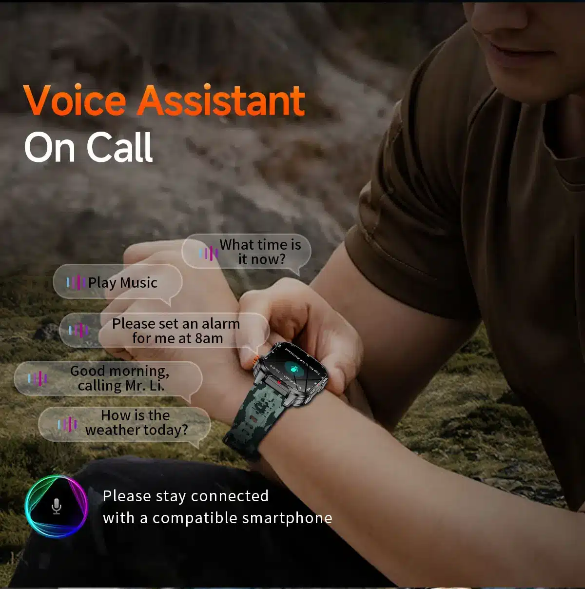 V35 rugged smart watch detail image 12