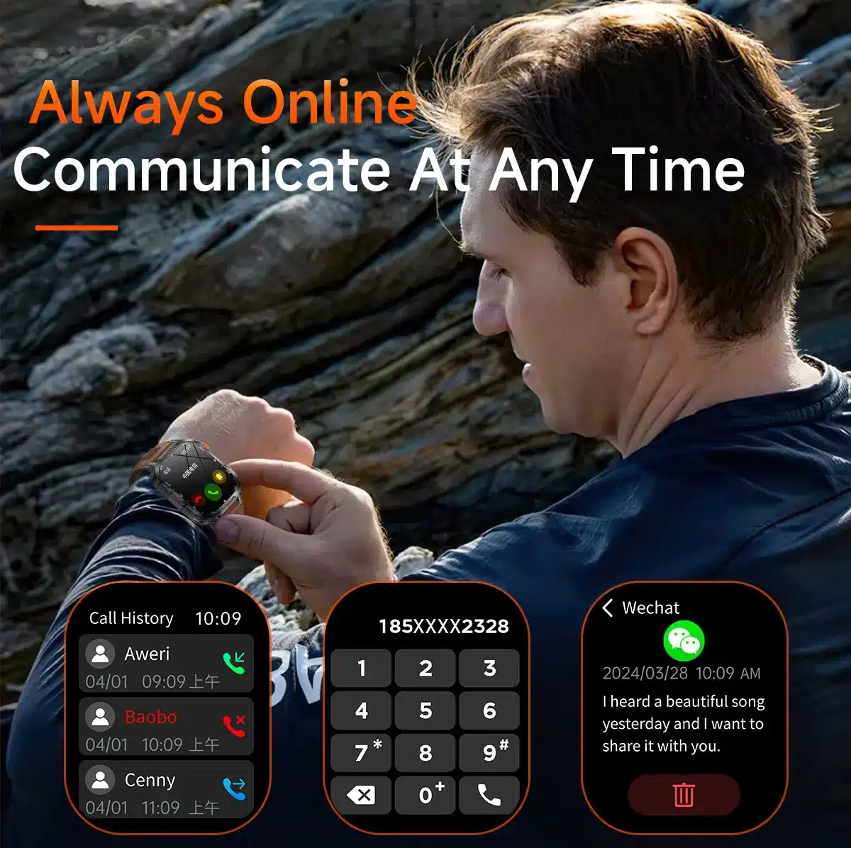 V35 rugged smart watch detail image 13