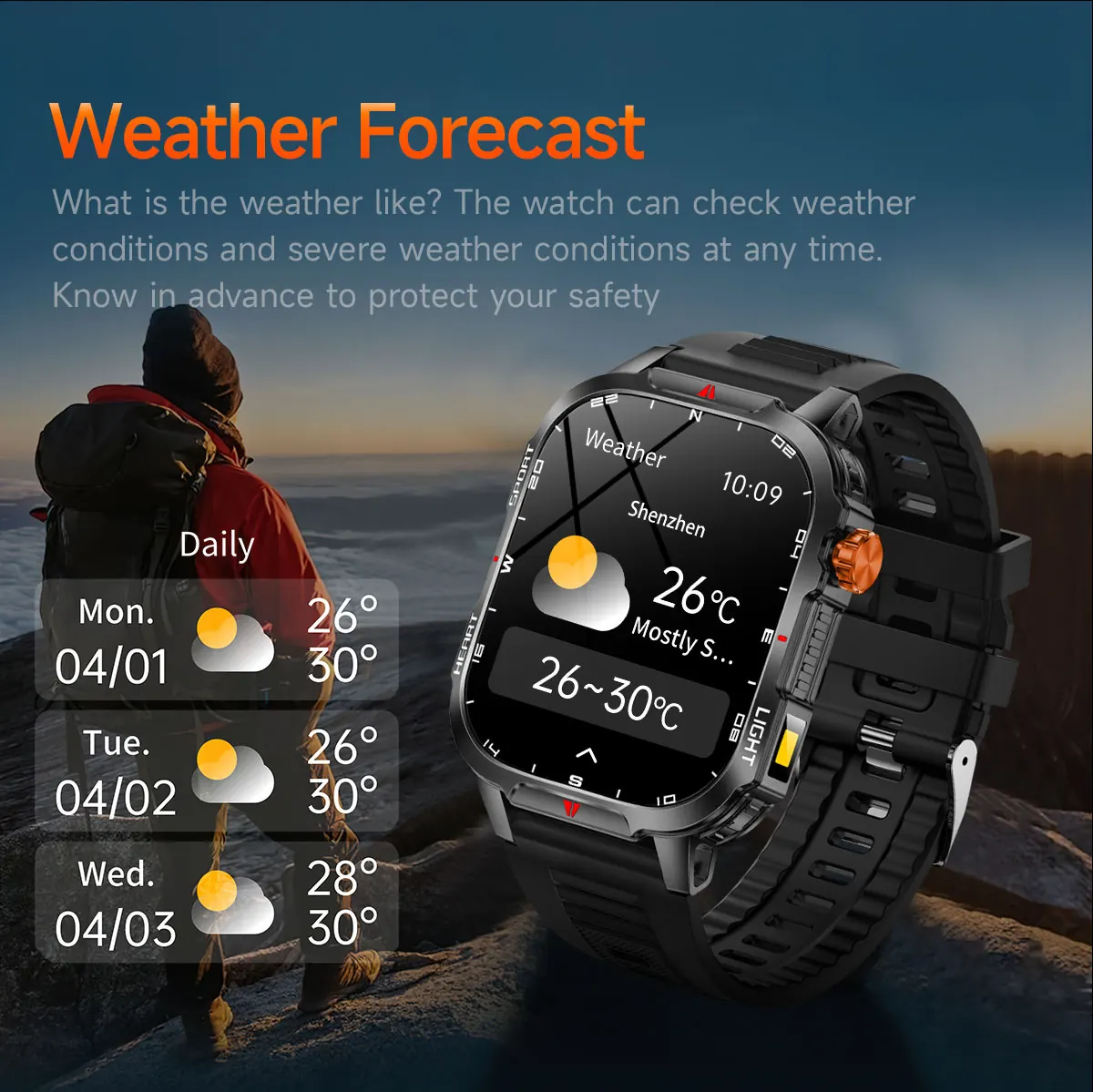 V35 rugged smart watch detail image 15