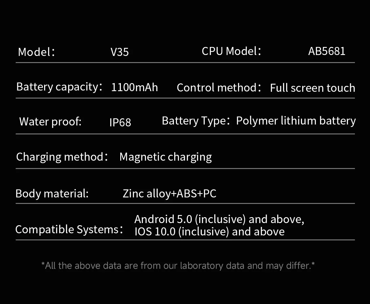 V35 rugged smart watch detail image 18