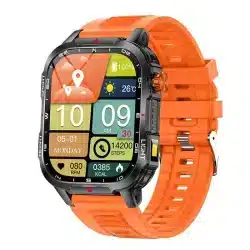 V35 2.01-Inch Rugged Smart Watch with LED Flashlight, 1100mAh Battery, Compass, Bluetooth Calling and IP68 Protection - Image 3