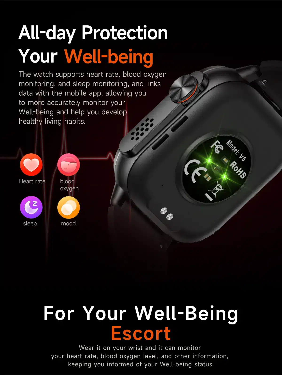 V5 smart watch source detail 11