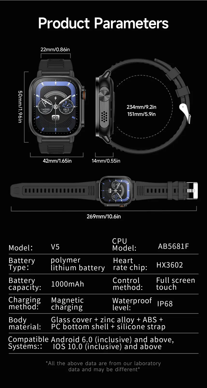 V5 smart watch source detail 20