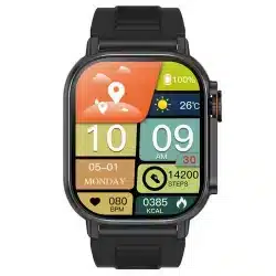 V5 2.01-Inch HD Bluetooth Calling Smart Watch with Flashlight, Compass and 1000mAh Battery - Image 9