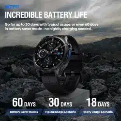 Vibe 8 AMOLED rugged smart watch product view 3