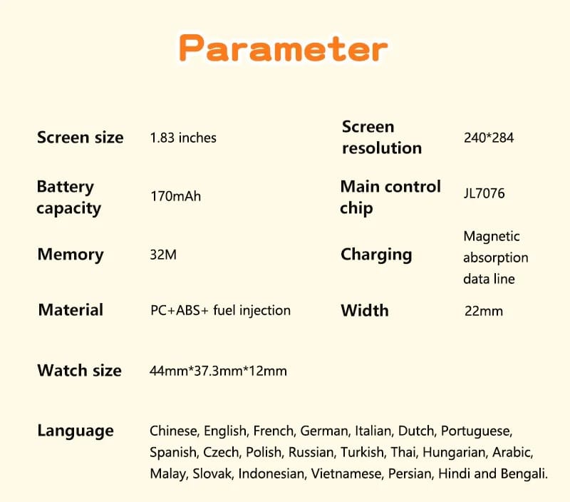 W98L Kids Smart Watch - detail 14
