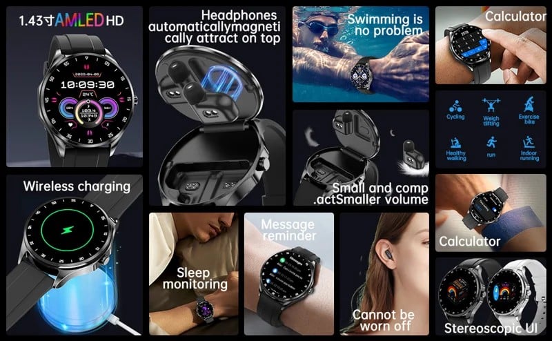 X20 2-in-1 AMOLED Smart Watch - detail 10