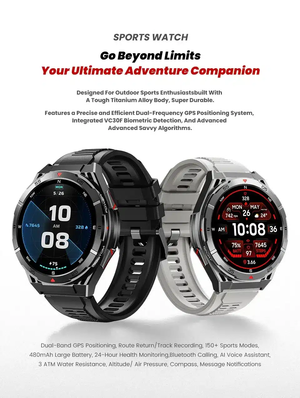 X2B GPS smart watch detail image 1