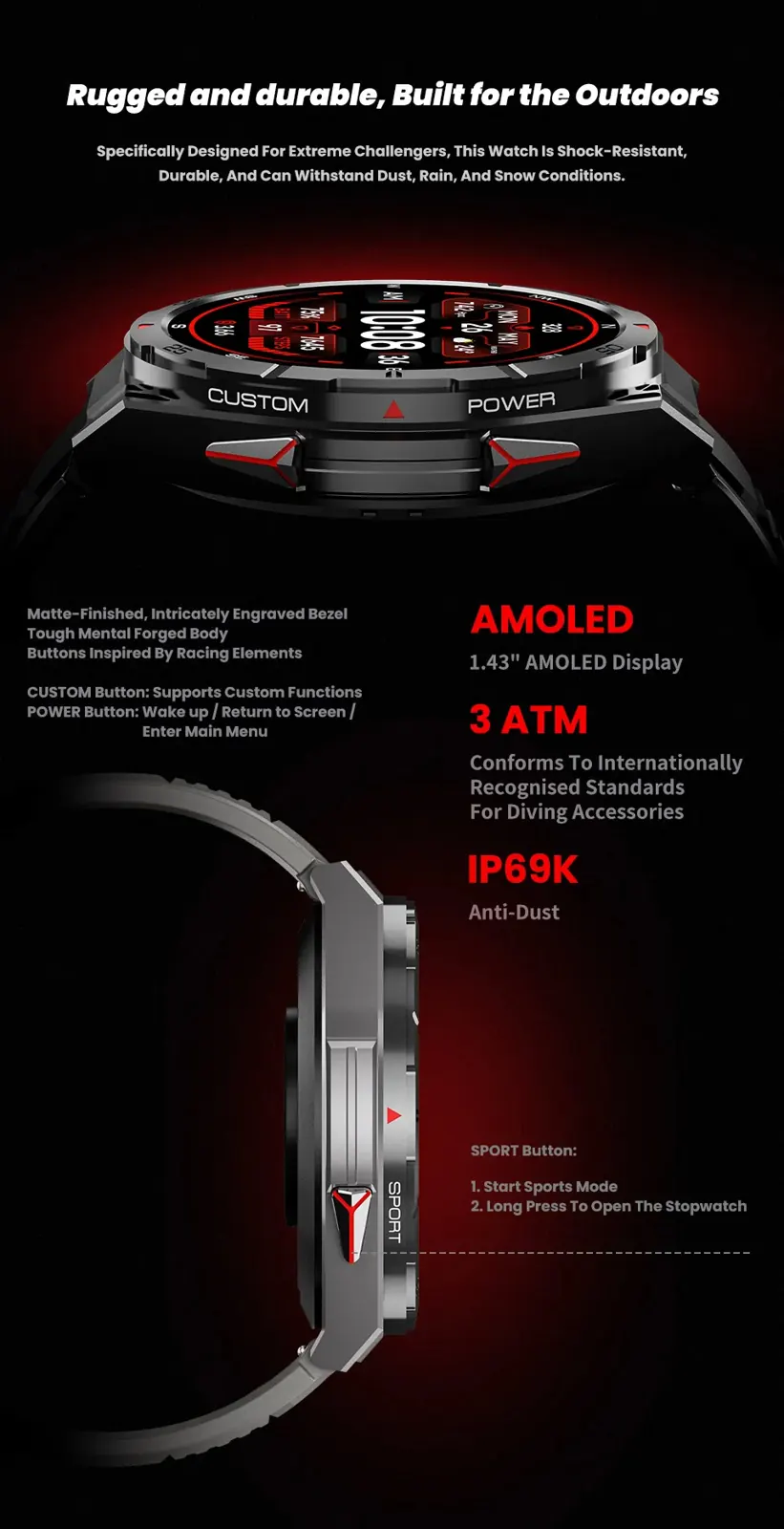 X2B GPS smart watch detail image 4