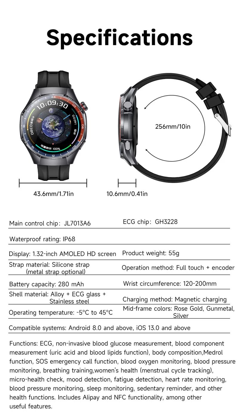 Y108 AMOLED Health Smart Watch - detail 26