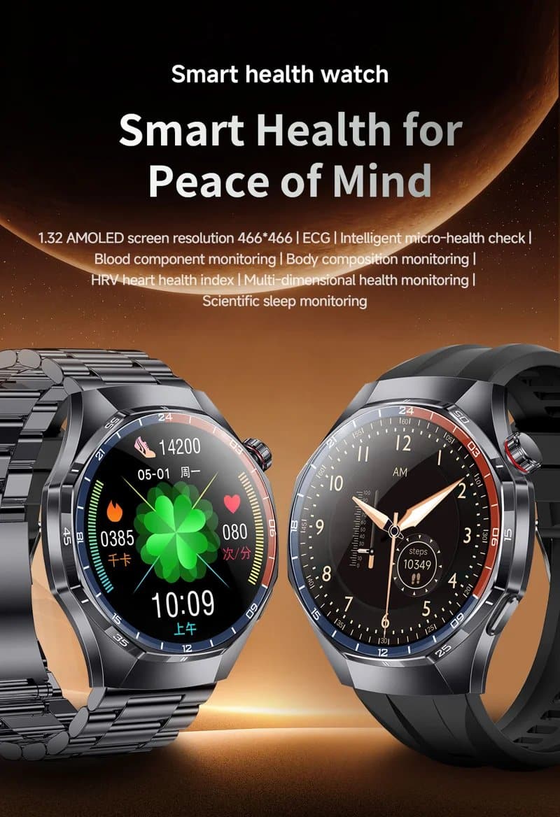 Y108 Steel Strap AMOLED Smart Watch - detail 01