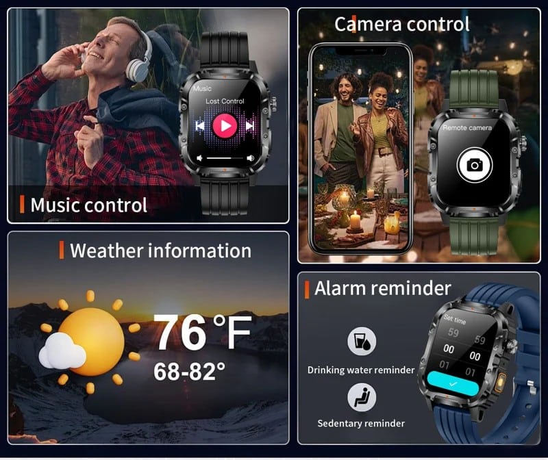 Y8 Rugged Smart Watch - detail 17