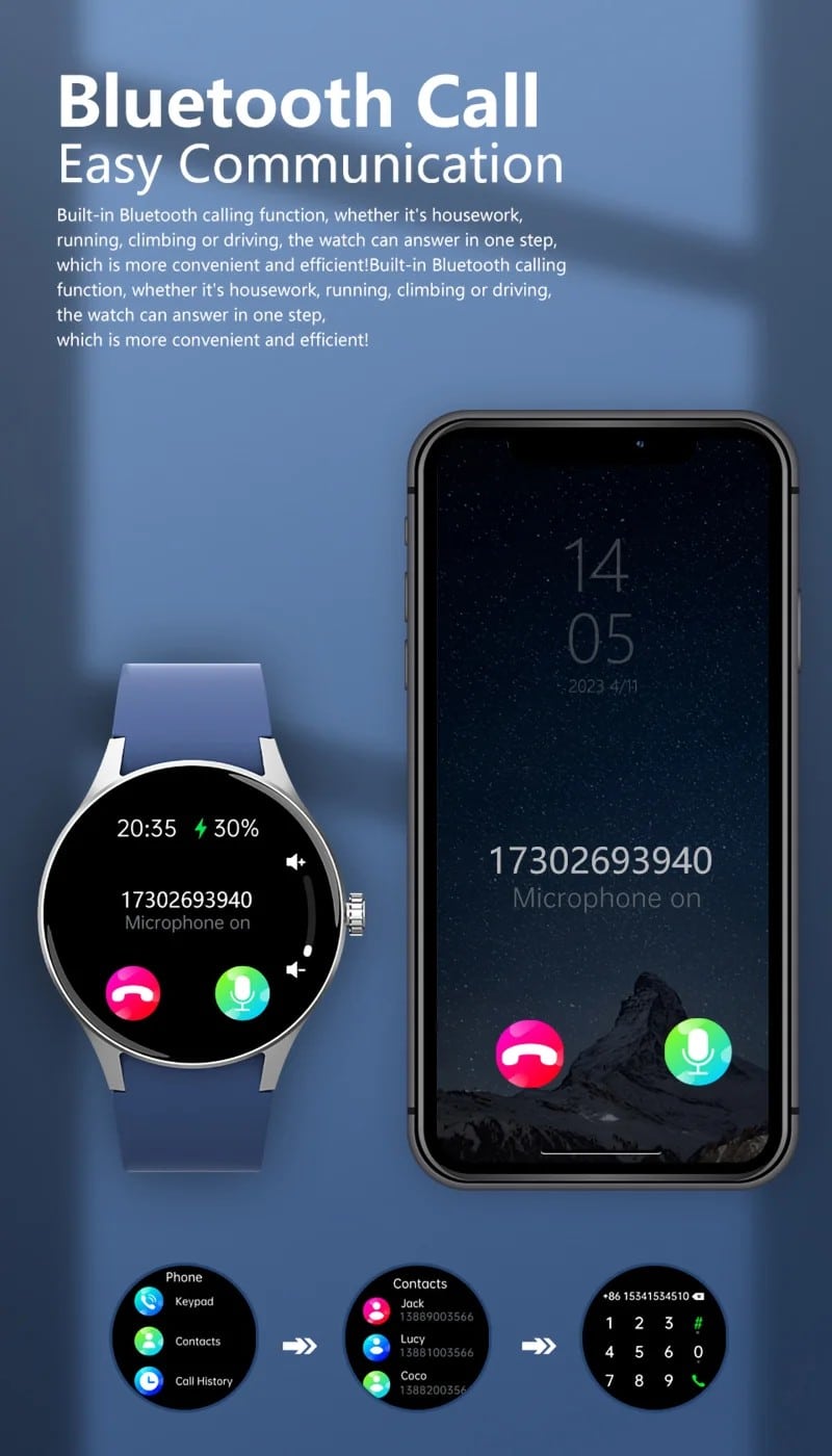 Y80 AMOLED Calling Smart Watch - detail 04