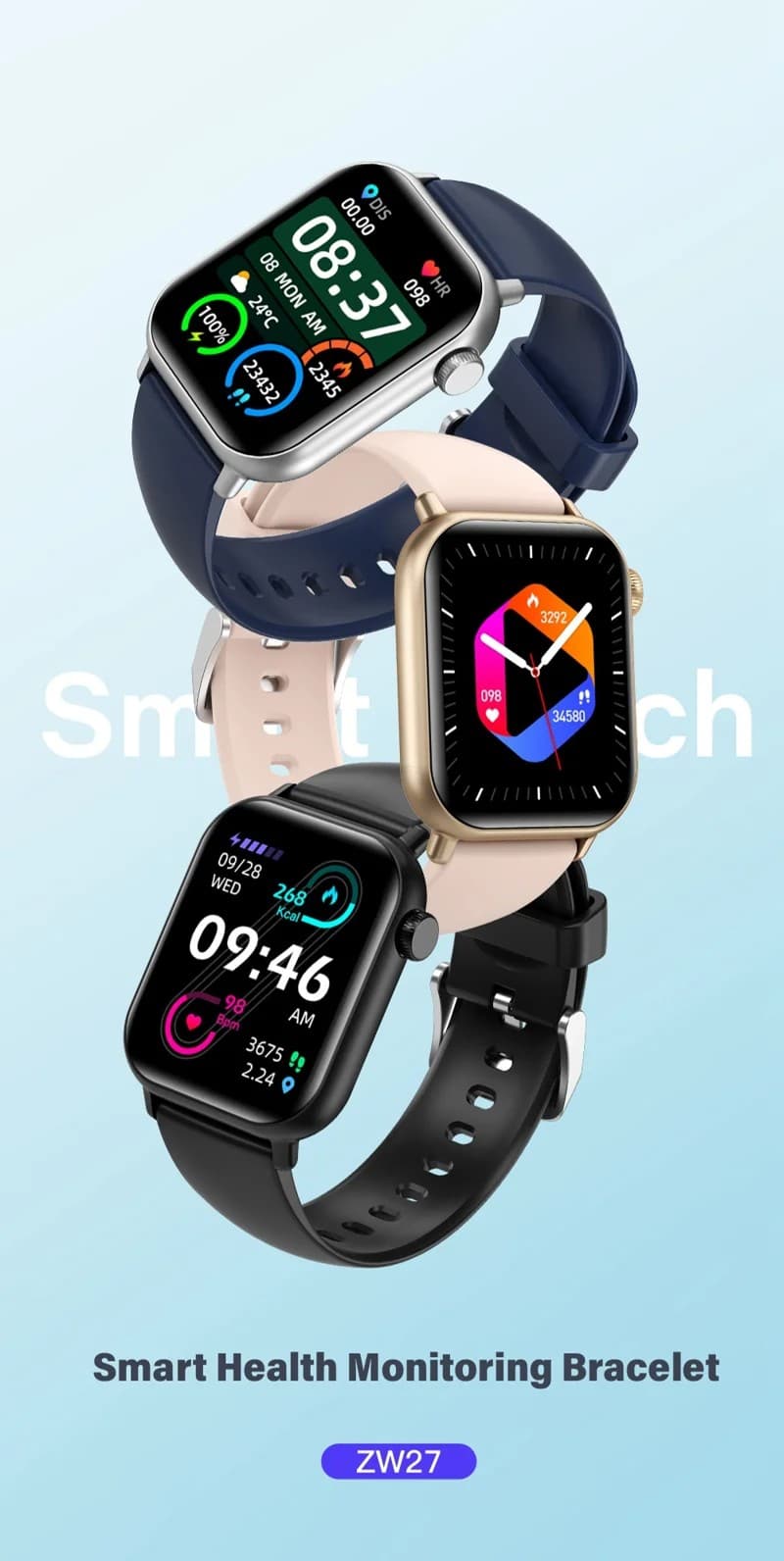 ZW27 Full-Touch Smart Watch - detail 01
