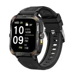 1.97 inch AMOLED Outdoor Sports BT Call Smart Watch, Blood Oxygen / Heart Rate / Remote on a white background
